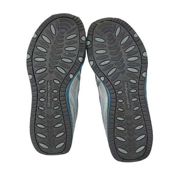 Skechers Shape Ups Women's 8.5 XF Accelerators Silver Blue White 12320 Toneing - Picture 9 of 10